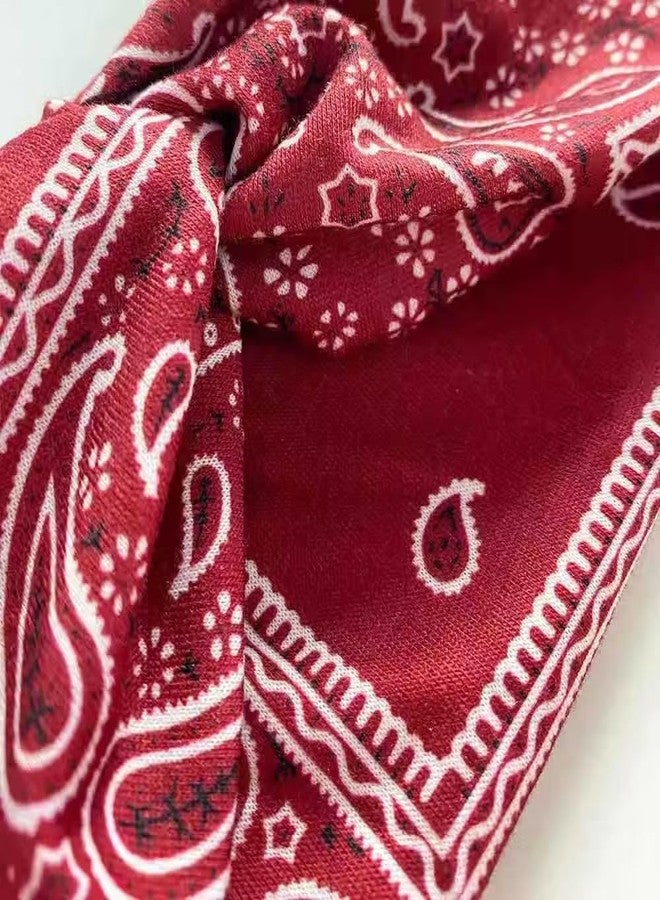 Labriciyon Pink Vintage Headbands for Women Headband Band Hair Women Headband Bandana Print Head Elastic Wrap Headband Hair Accessories` - Image 3